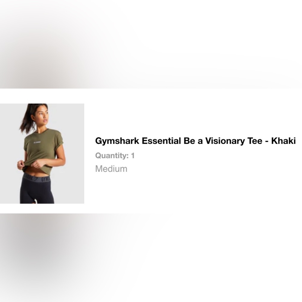 Gymshark Essential Be a Visionary Tee